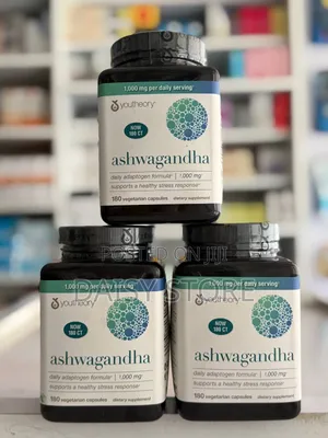 Youtheory Ashwagandha 1,000 Mg (180 Vegetarian Capsules)