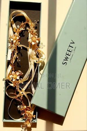Elegant Gold Floral Hair Vine & Bridal Hair Accessory