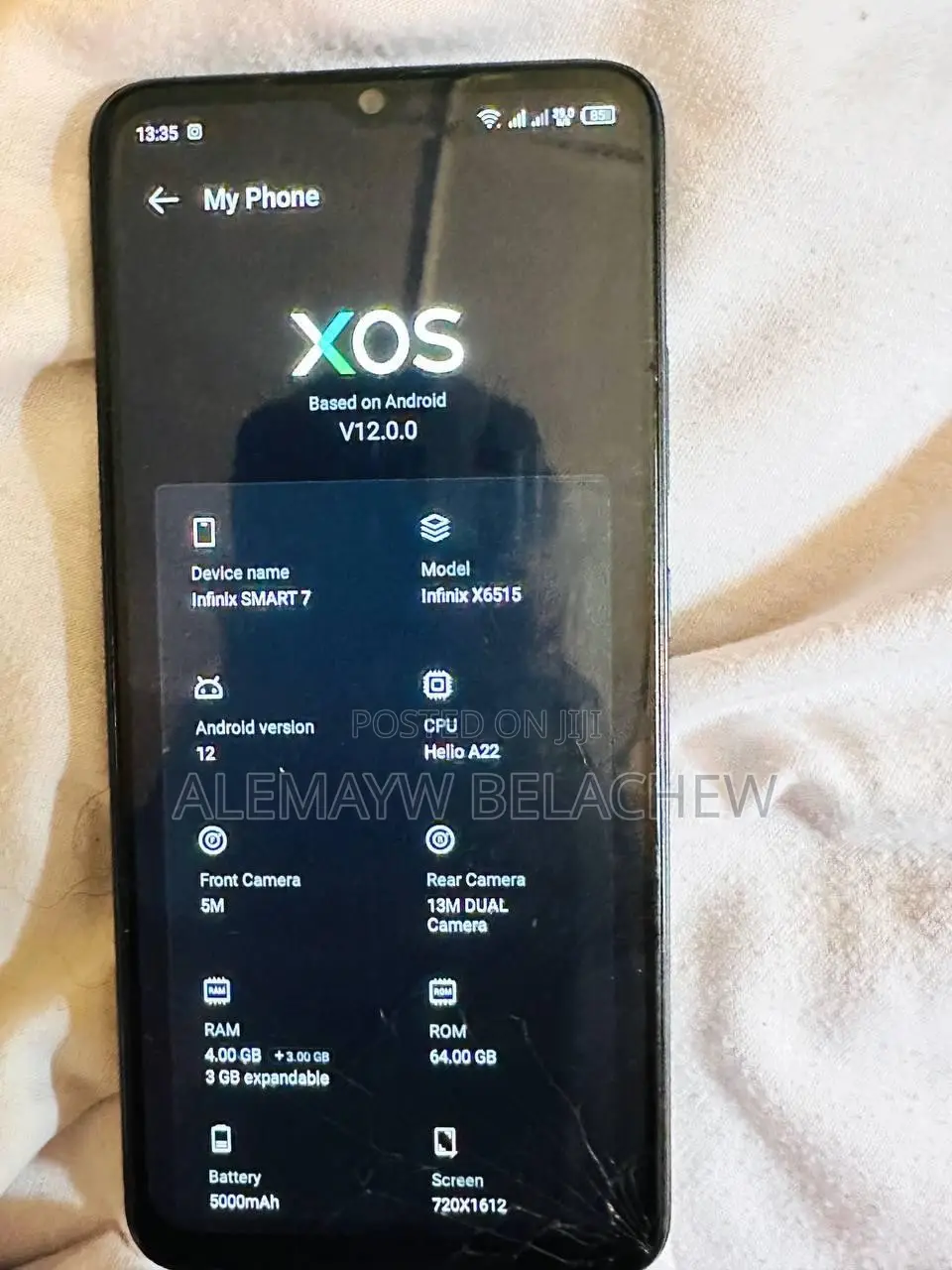 Infinix Smart 7 64 GB Black