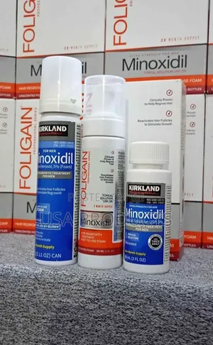 Kirkland Minoxidil 5% Foam – ፈጣን ደረቅ የፀጉር ማበቀያ (Quick-Drying Hair Foam