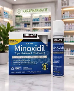 Original Kirkland Foam Minoxidil – ለአጭር ጊዜ የፀጉር እድገት (Fast Hair Growth