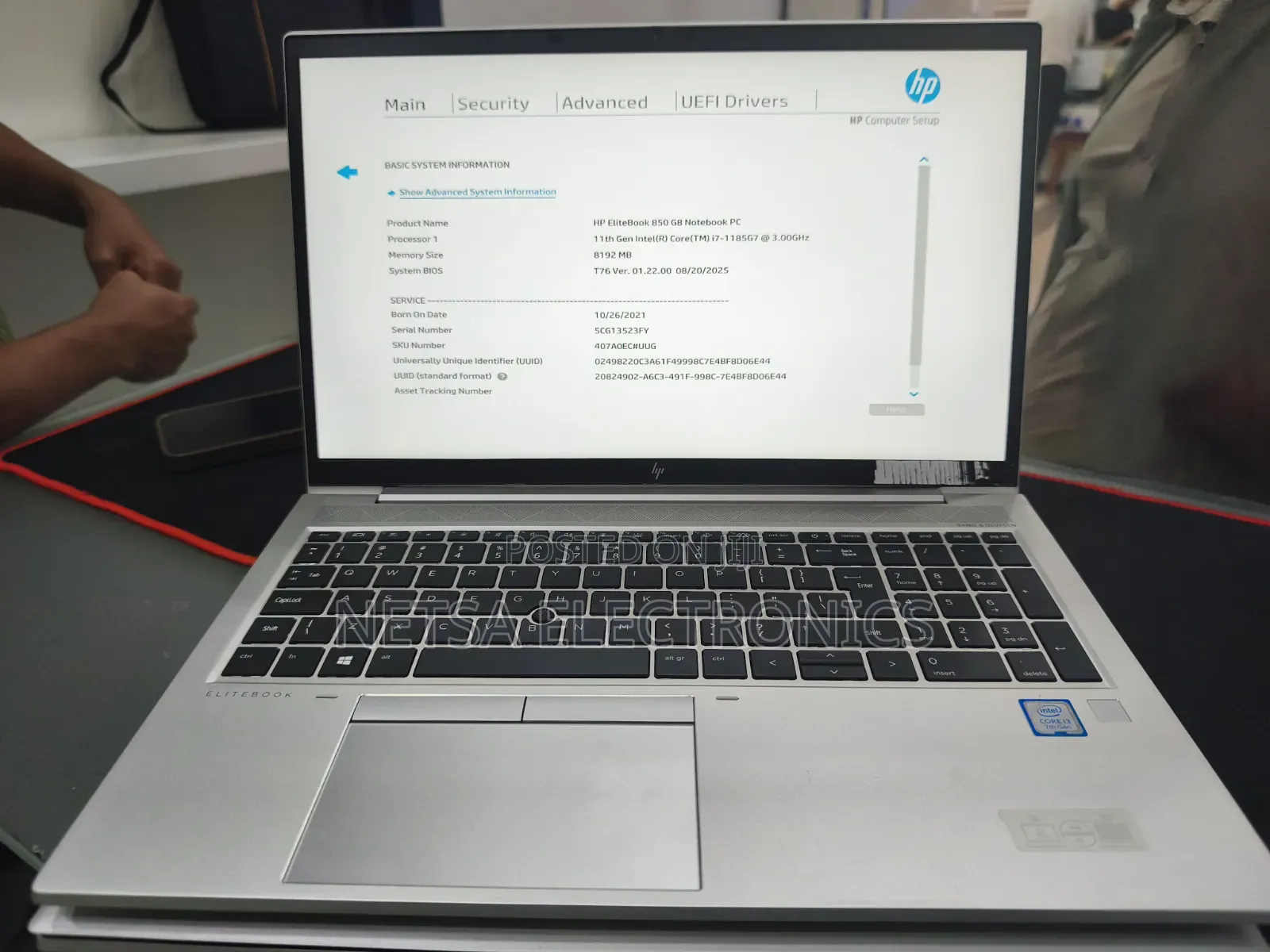 New Laptop HP EliteBook 850 G8 16GB Intel Core i7 SSD 512GB