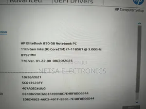 New Laptop HP EliteBook 850 G8 16GB Intel Core i7 SSD 512GB