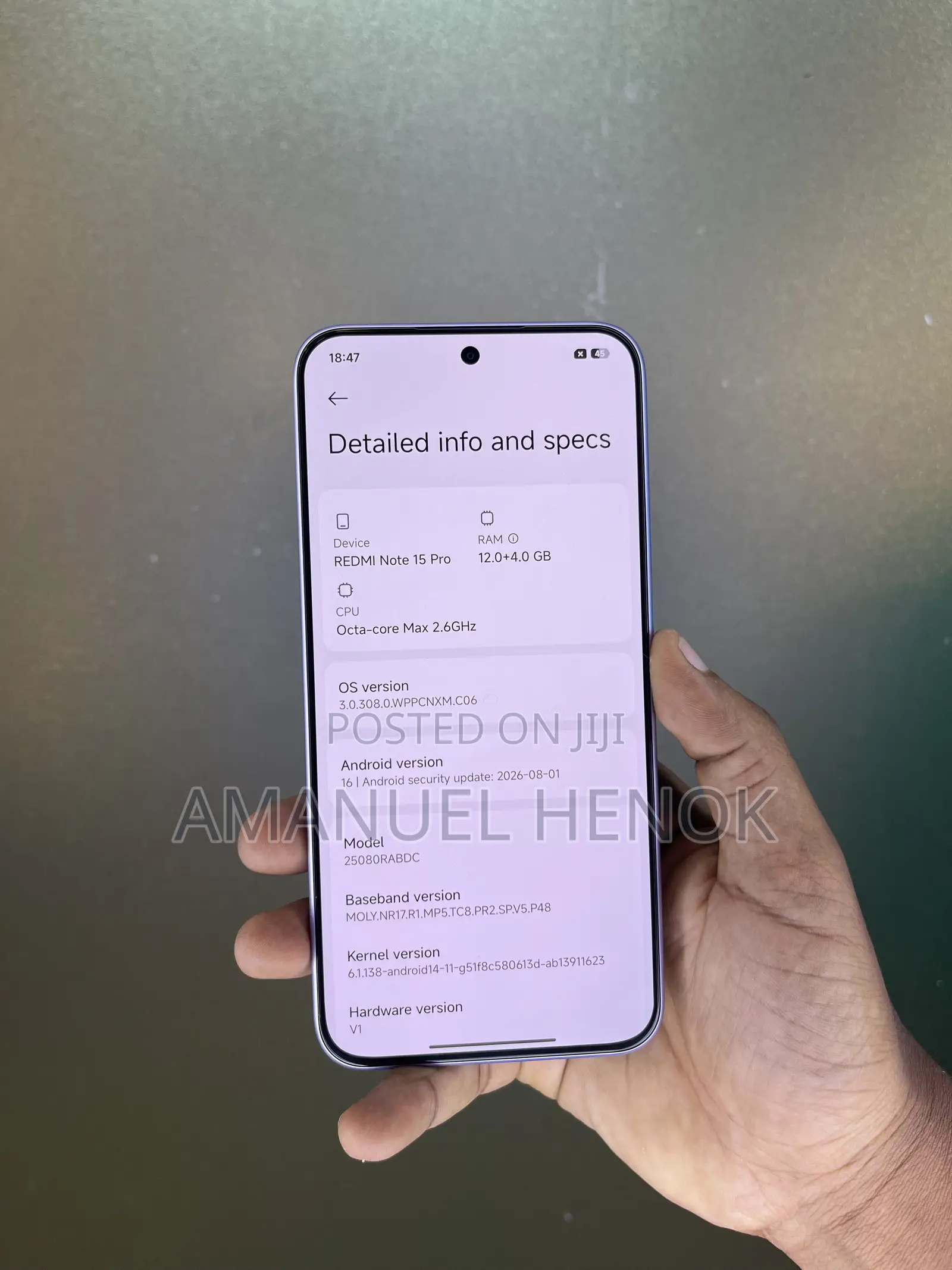 New Xiaomi Redmi Note 15 Pro 256 GB Red