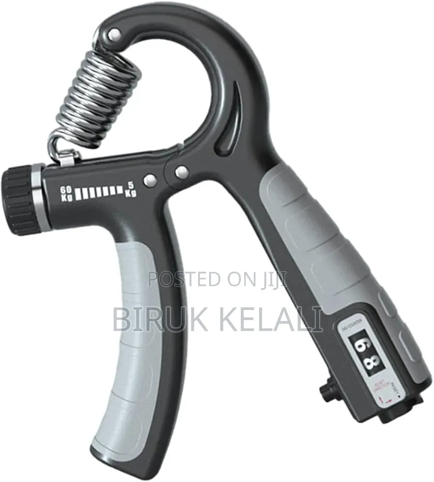 Adjustable Hand Grip Strengthener With a Mechanical Rep Counter
