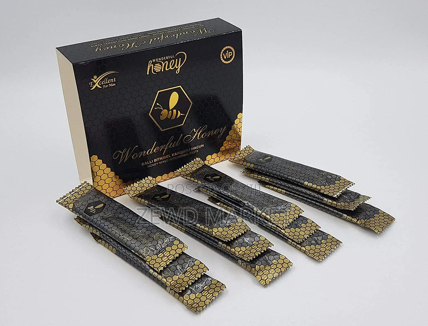 ወንደርፉል ሀኒ (12 ፍሬ ) - Wonderful Honey Box - 12 Individual 15g Sachets
