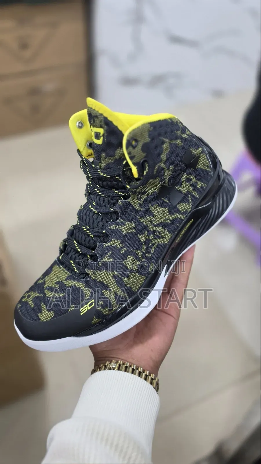 Under Armor 3D High Master Quality Basketball Shoes Made in Vietnam