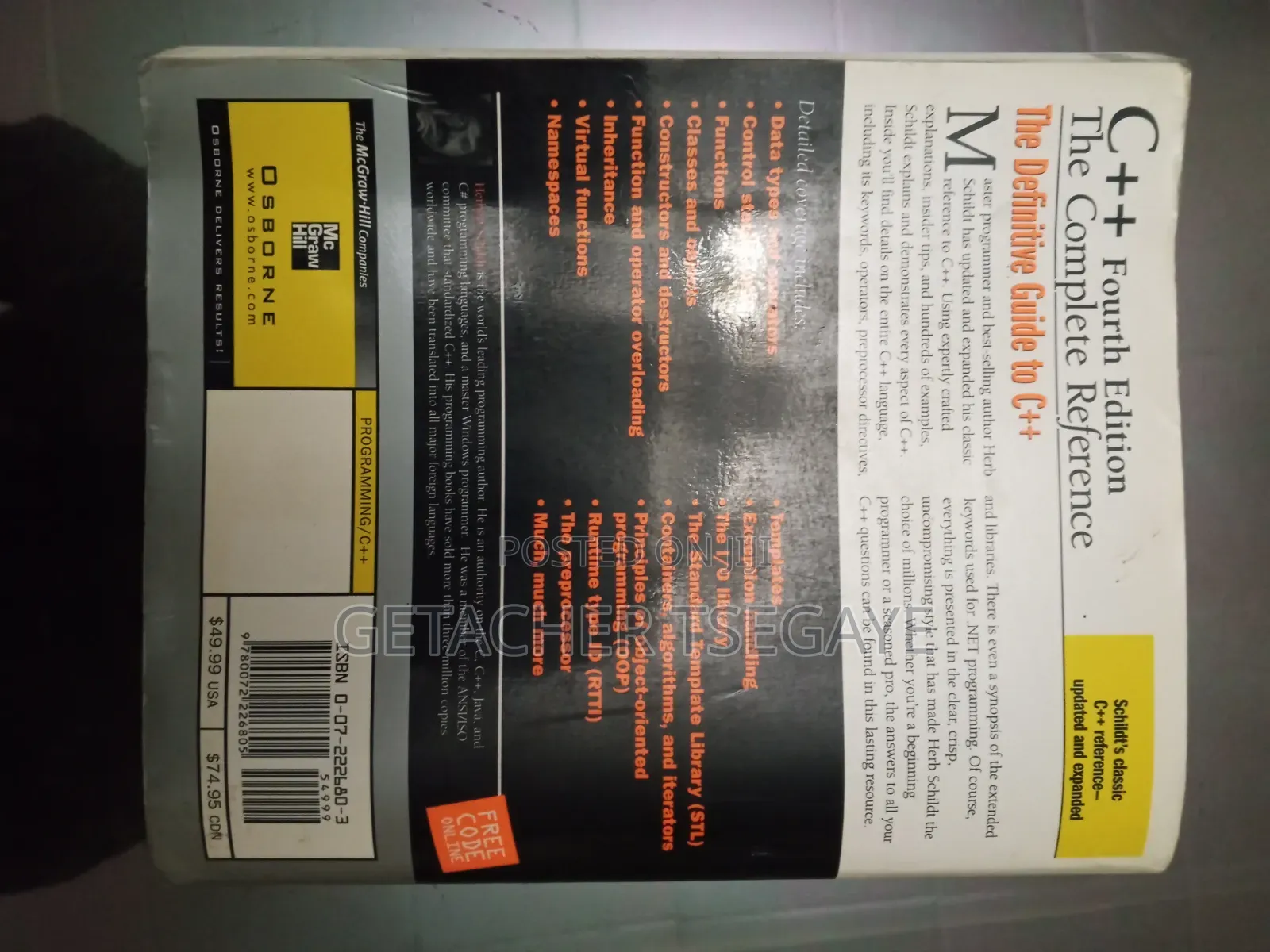 C++: The Complete Reference (Fourth Edition) - Herbert Schildt