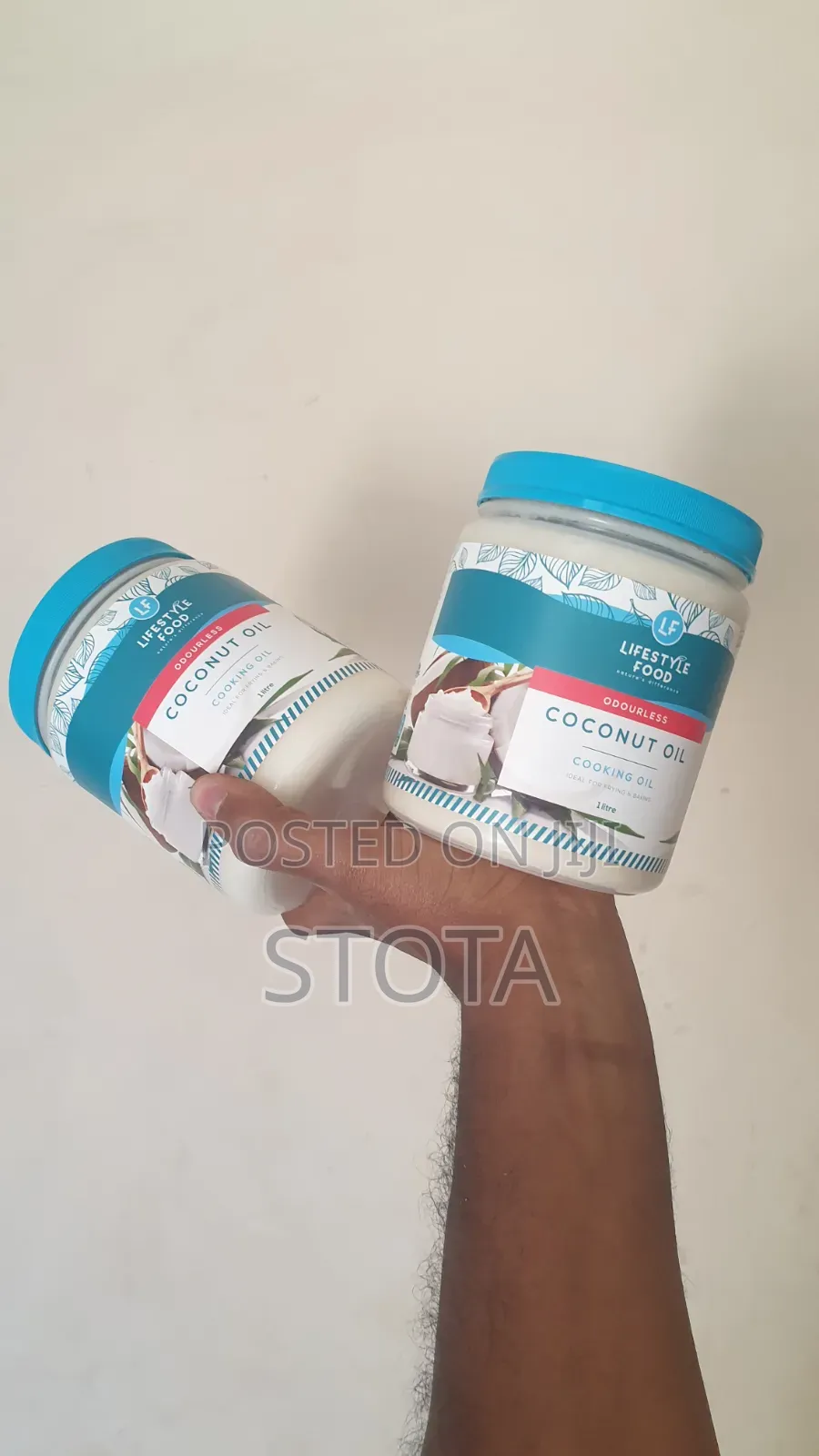 Oderless Coconut Oil, Cooking Oil 1 Liter for Frying and Baking