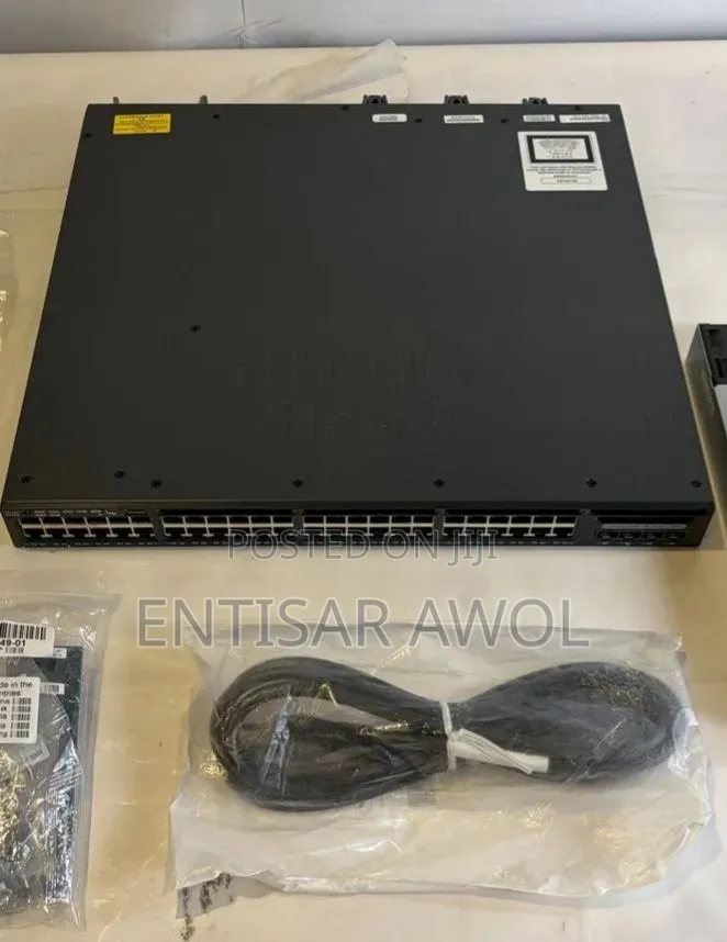 Cisco WS-C3650-48PD-L 48 GbE PoE+ 10G Uplinks, Layer 3 Network Switch