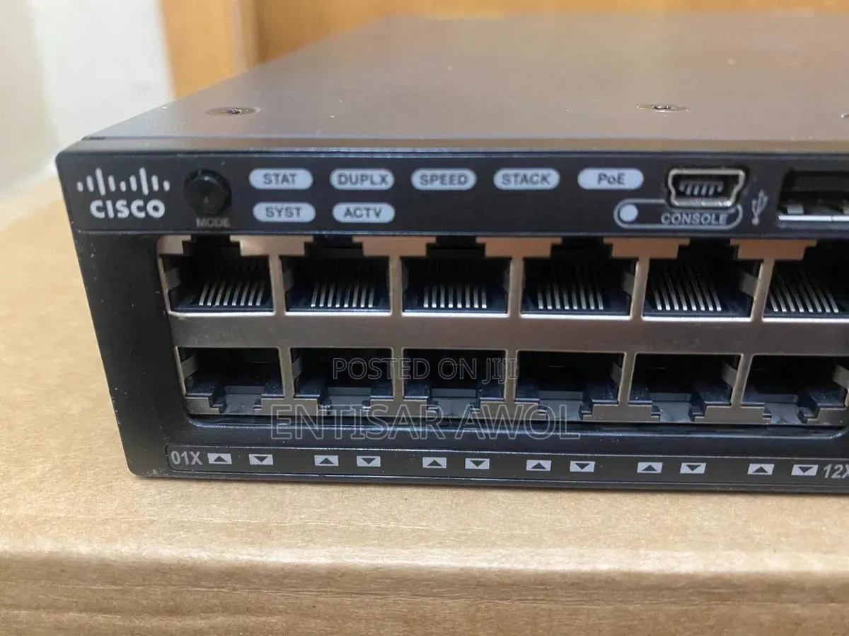 Cisco WS-C3650-48PD-L 48 GbE PoE+ 10G Uplinks, Layer 3 Network Switch