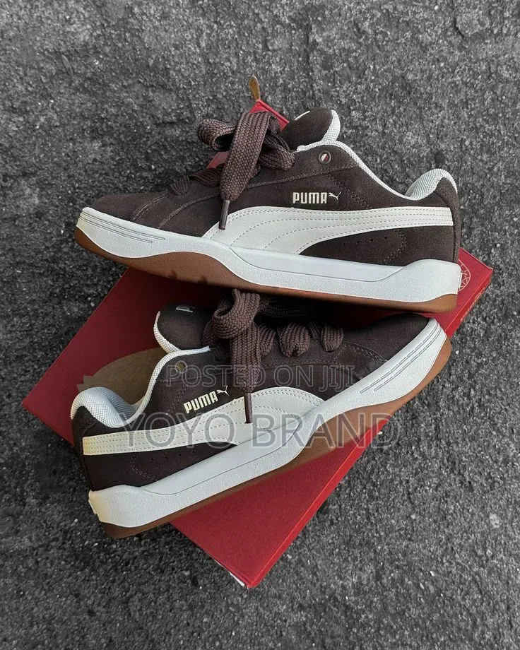 Puma Park Lifestyle Easy Suede Chocolate Brown Unisex Fashion Sneaker