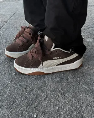 Puma Park Lifestyle Easy Suede Chocolate Brown Unisex Fashion Sneaker