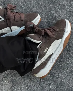 Puma Park Lifestyle Easy Suede Chocolate Brown Unisex Fashion Sneaker
