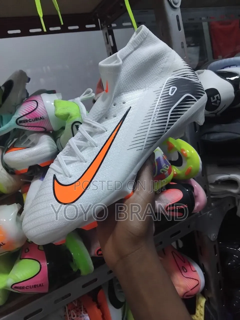 Nike Air Zoom Mercurial Superfly 10 Elite FG White,black/Bright Orange