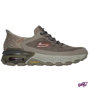 Skechers Hands Free Slip-Ins: Max Protect Trail Unisex Brown Sneaker