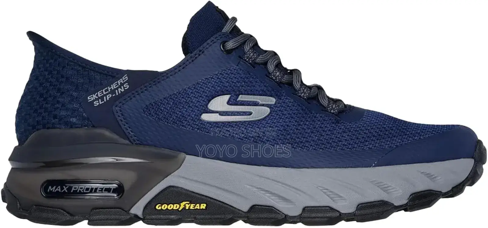 Skechers Hands Free Slip-Ins: Max Protect Trail Blue/Blacksneaker