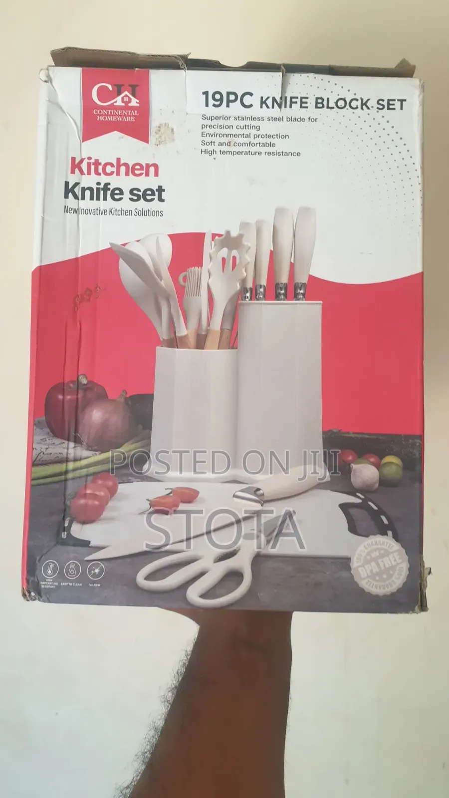 Kitchenware Set Knife Set 19 PC ሙሉ የኩሽና እቃዎች አንድ ላይ