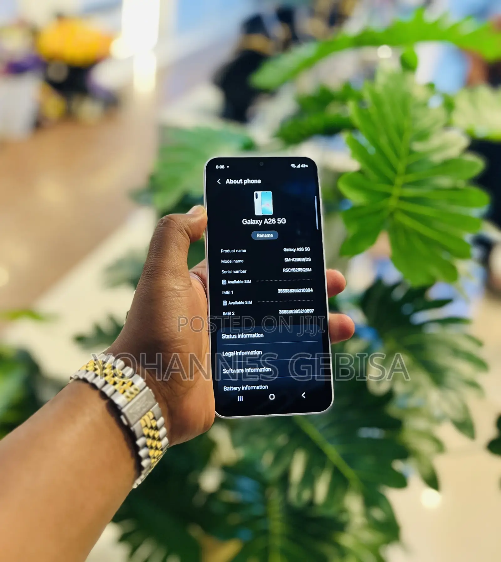 New Samsung Galaxy A26 256 GB White