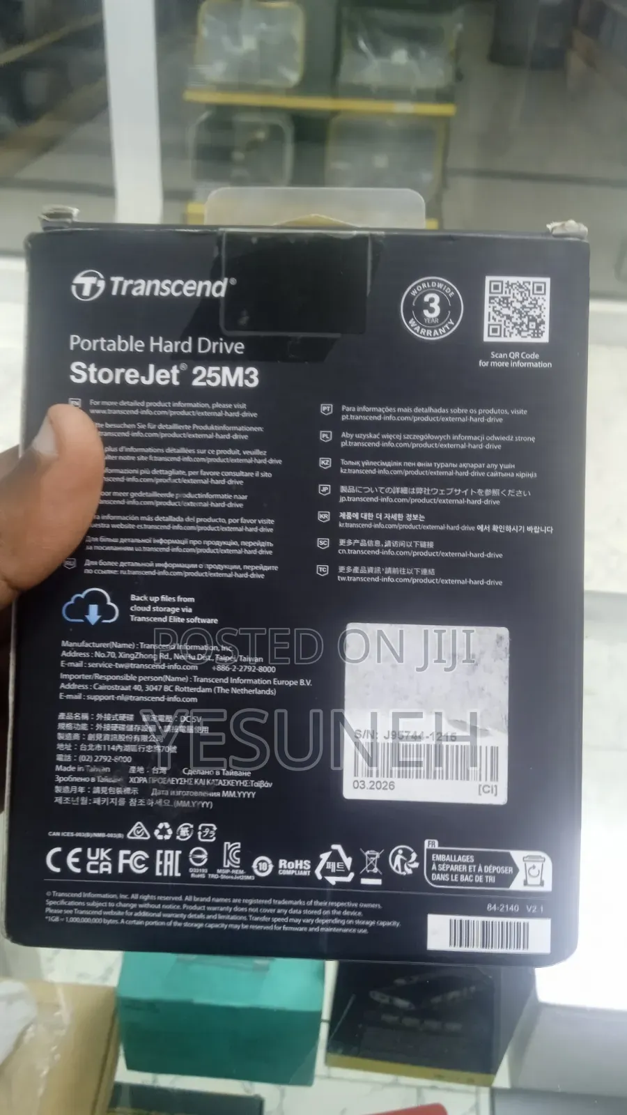 Transcend 4tb External HDD