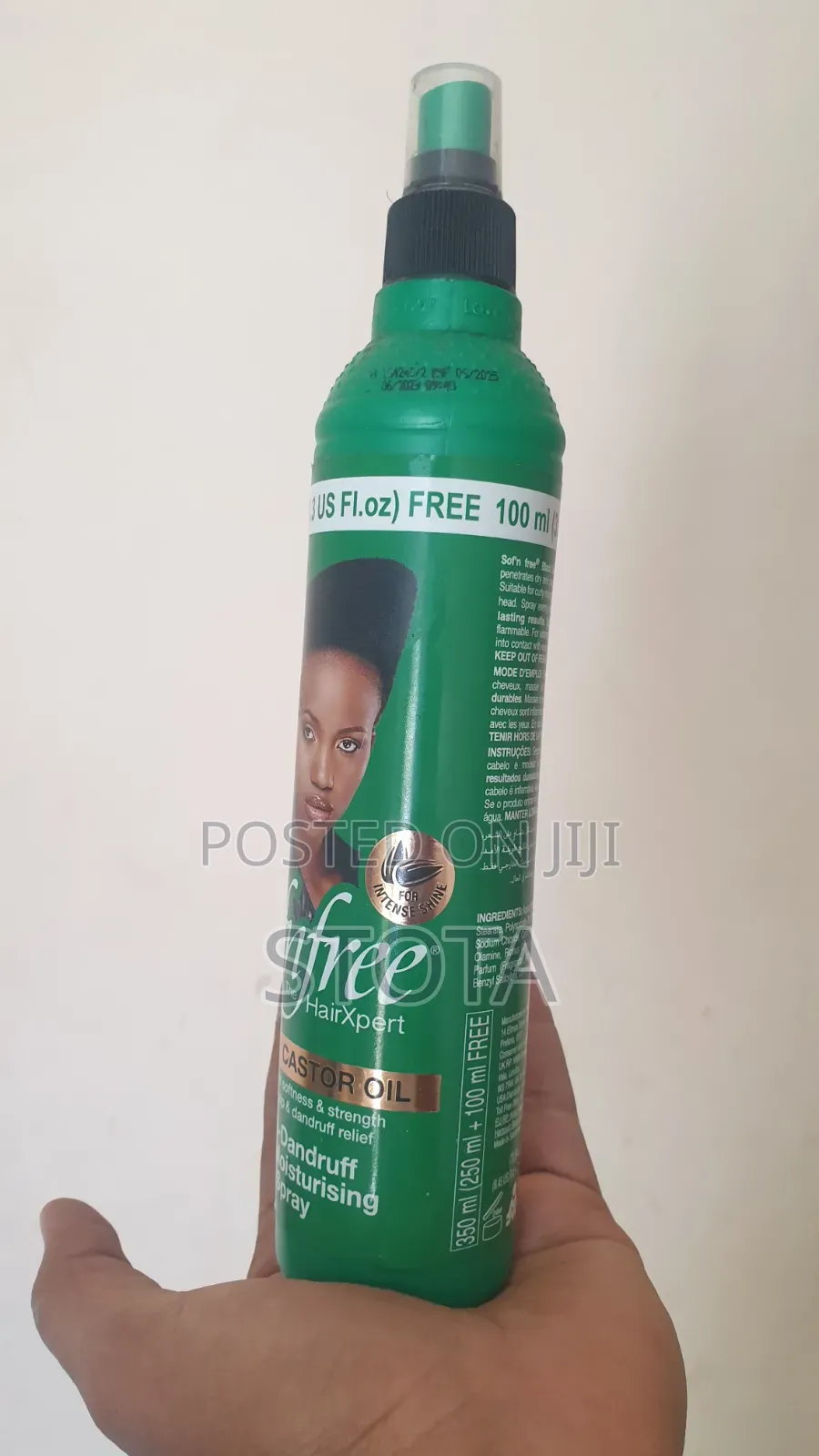 Sofrifree Anti-Dandruff Curl Moisturizing Spray, Black Castor Oil