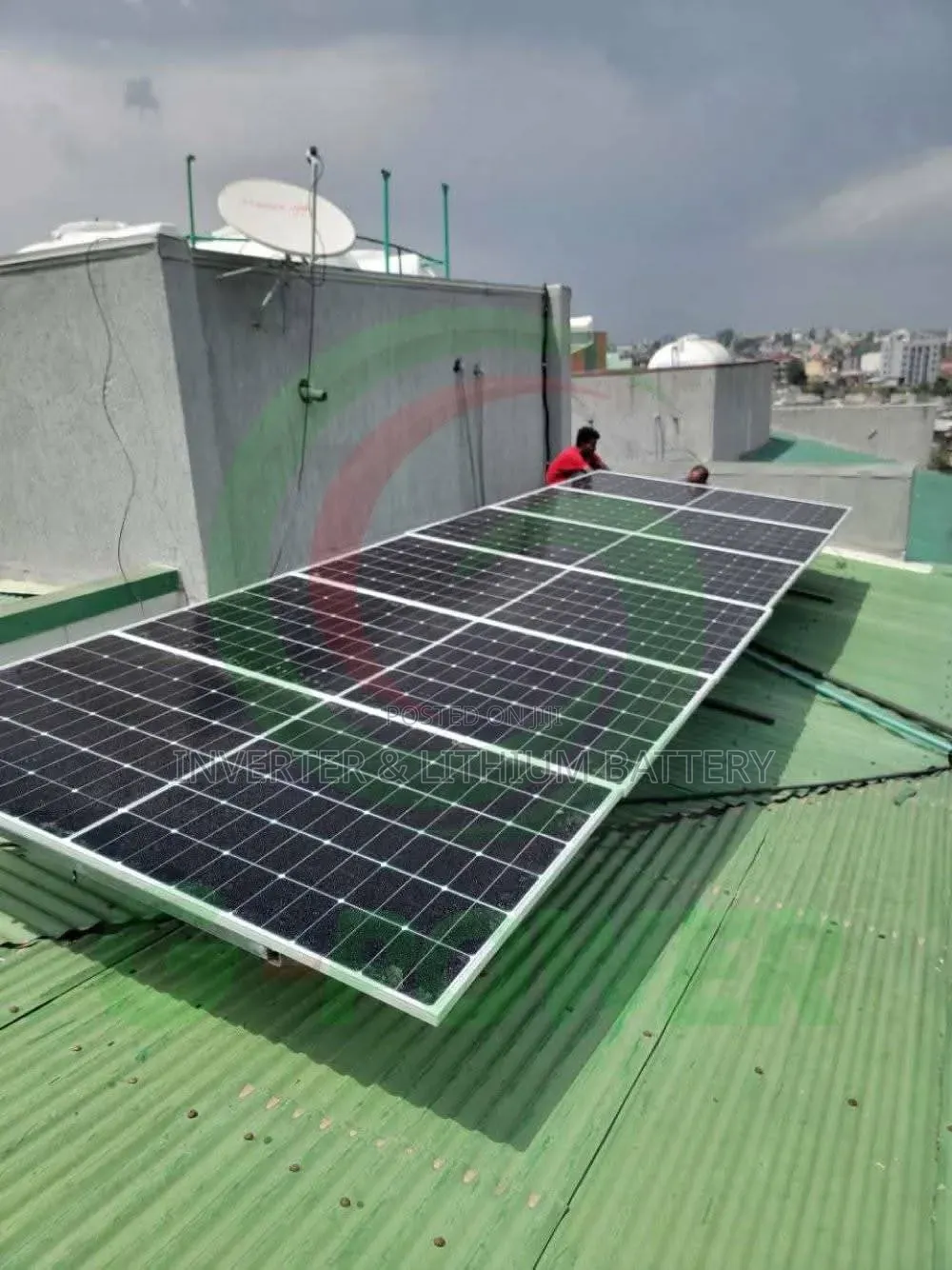 3.3kw Full Solar System (Inverter+Battery+ 4Panel)