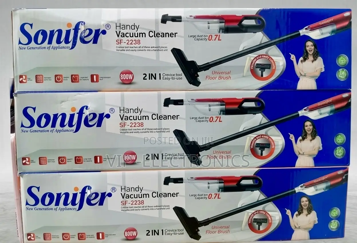 Sonifer Vacuum Cleaner Hand Held SF-2238 800W 2-in-1 – Stick &