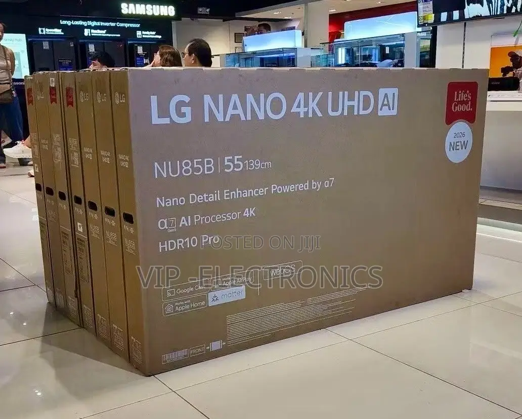 LG TV 55 Inch Nano 4k Uhd Ai TV. Powered by the Α7 Ai Processor LG TV