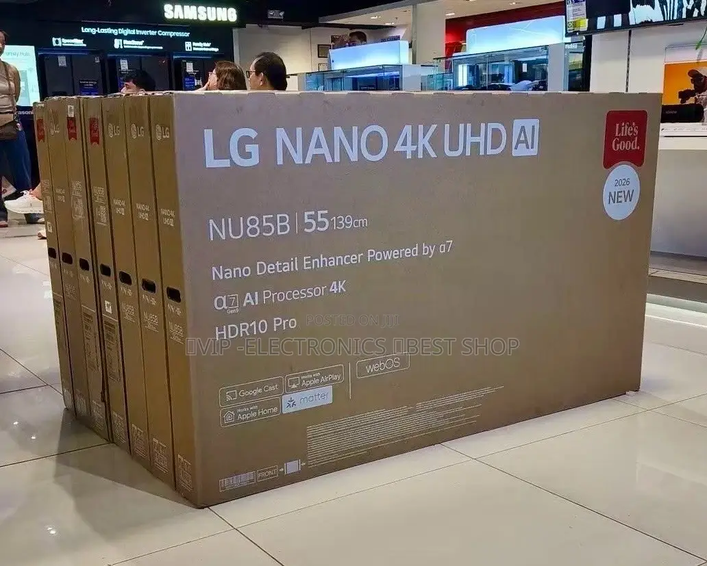 LG TV 55 Inch Nano 4k Uhd Ai TV. Powered by the Α7 Ai Processor LG TV