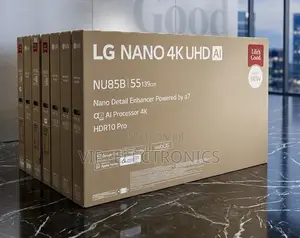 LG TV 55 Inch Nano 4k Uhd Ai TV. Powered by the Α7 Ai Processor LG TV