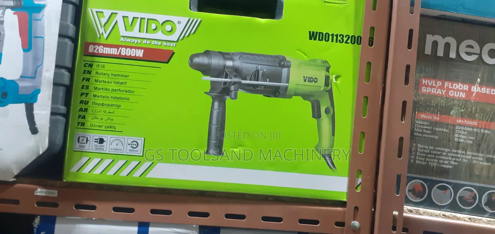 Total 1600w Rotary Hammer Drill