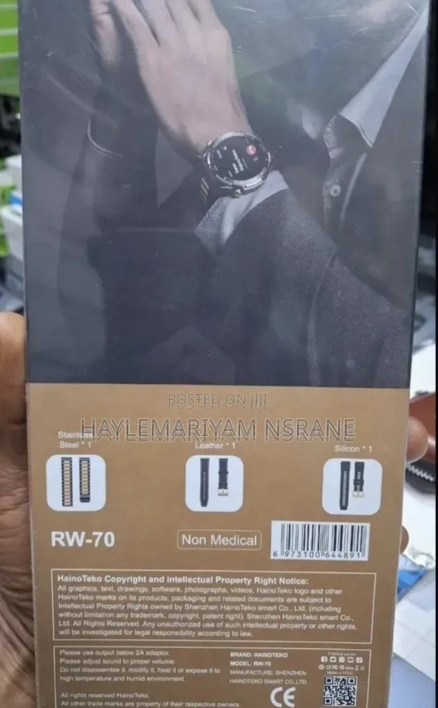 Haino Teko Germany RW-70 AMOLED Smartwatch With 1GB Local Music