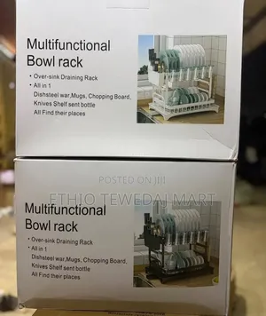Multifunctional Bowl Rack የሳህን ማድረቂያ የሳህን ማንጠፍጠፊያ