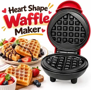 Mini Heart Shaped Waffle Maker