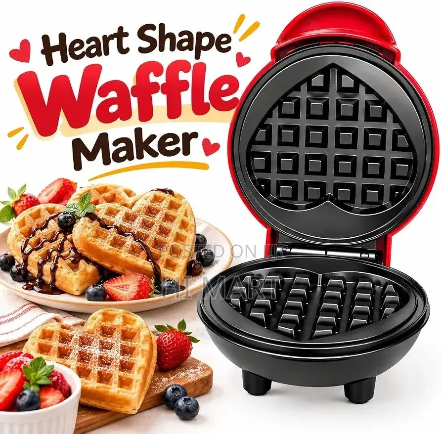 Mini Heart Shaped Waffle Maker
