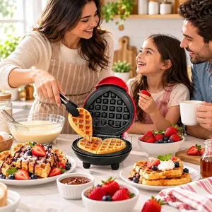Mini Heart Shaped Waffle Maker