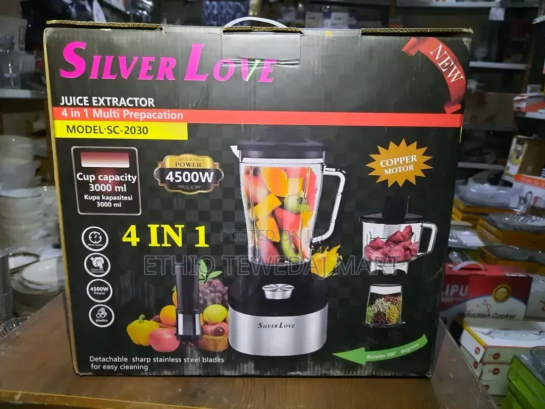Silver Love 4-in-1 Juice Extractor , Juice Blender