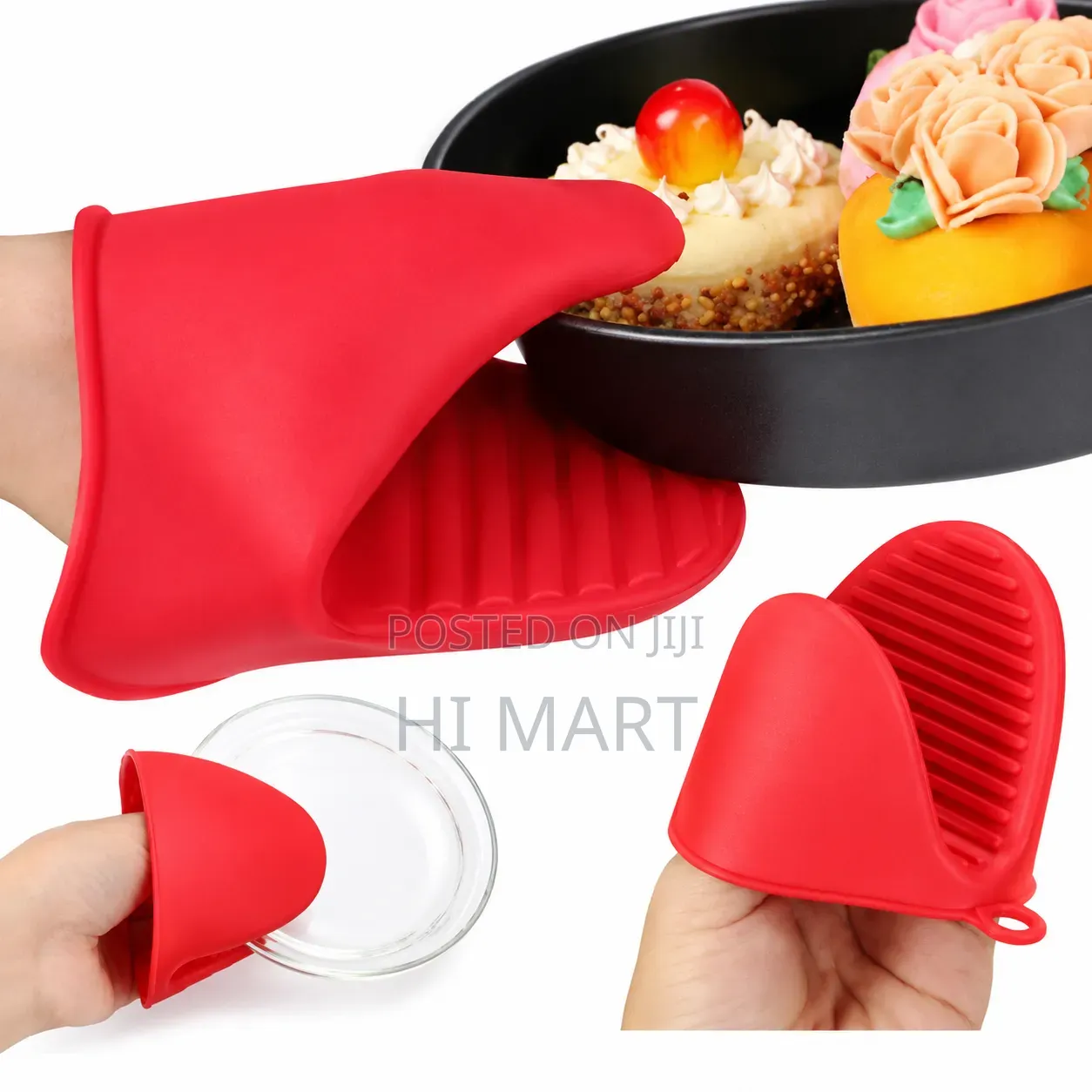 2pcs Silicone Hot Pot Holder Glove