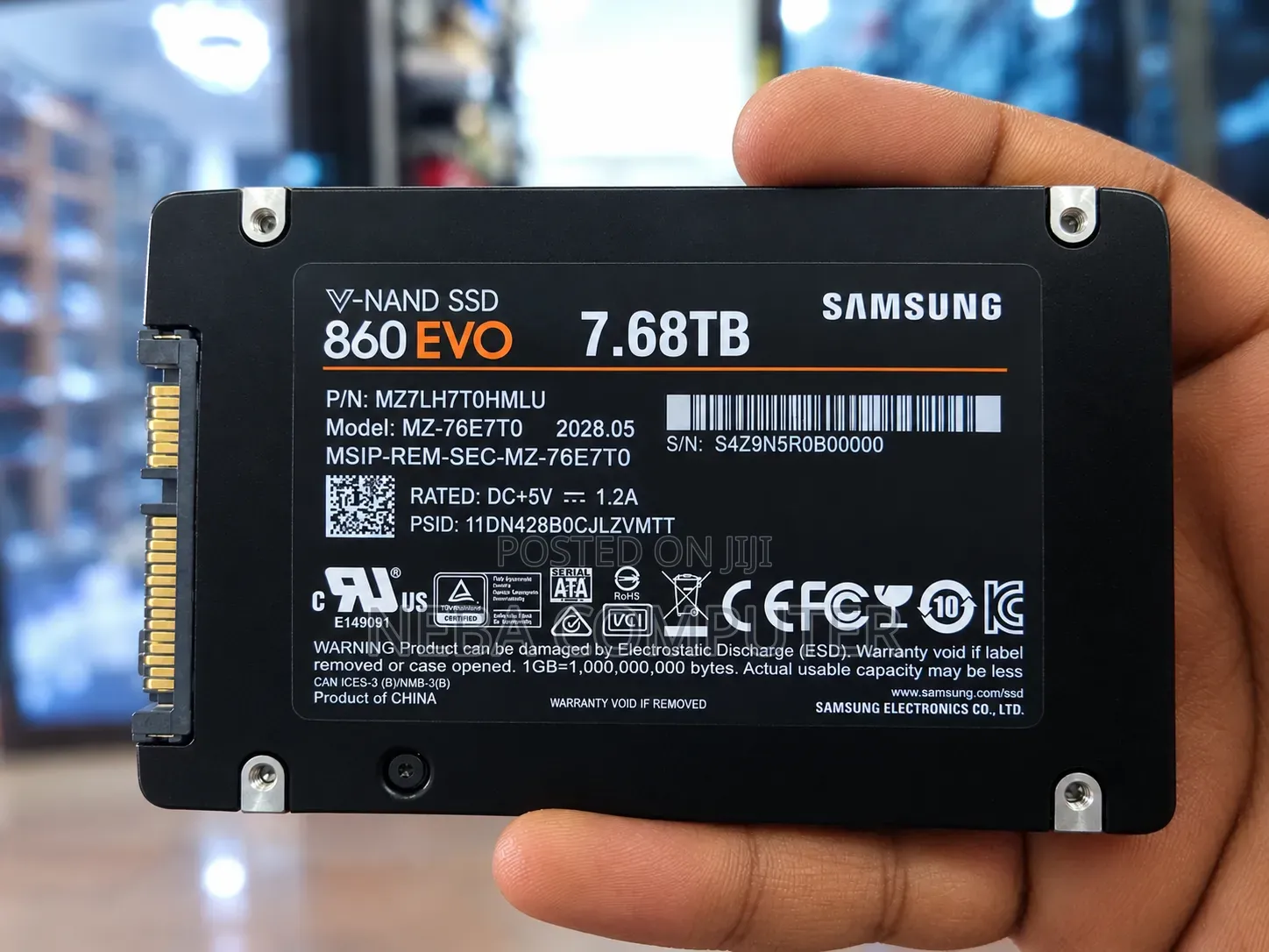 Samsung 860 EVO SSD – 7.68TB