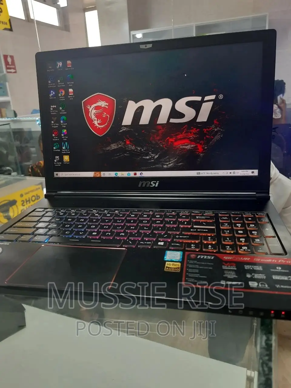 Laptop MSI GE63VR 7RF Raider 16GB Intel Core I7 SSD 1T
