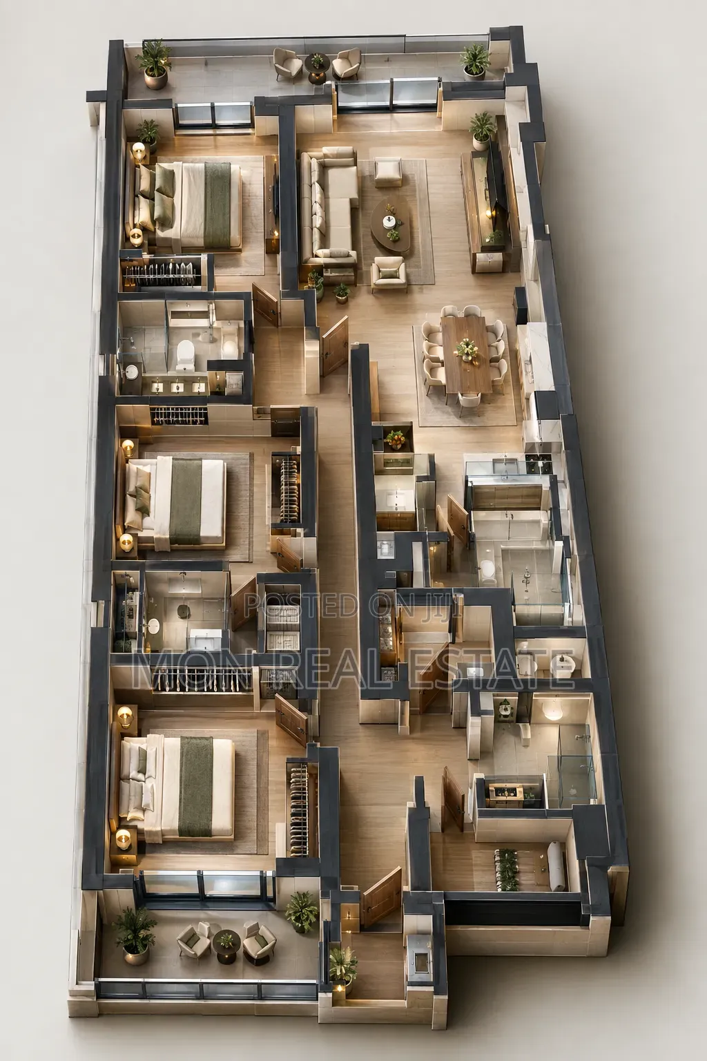 2bdrm Apartment in ሞን ሪልስቴት, Kolfe Keranio for sale