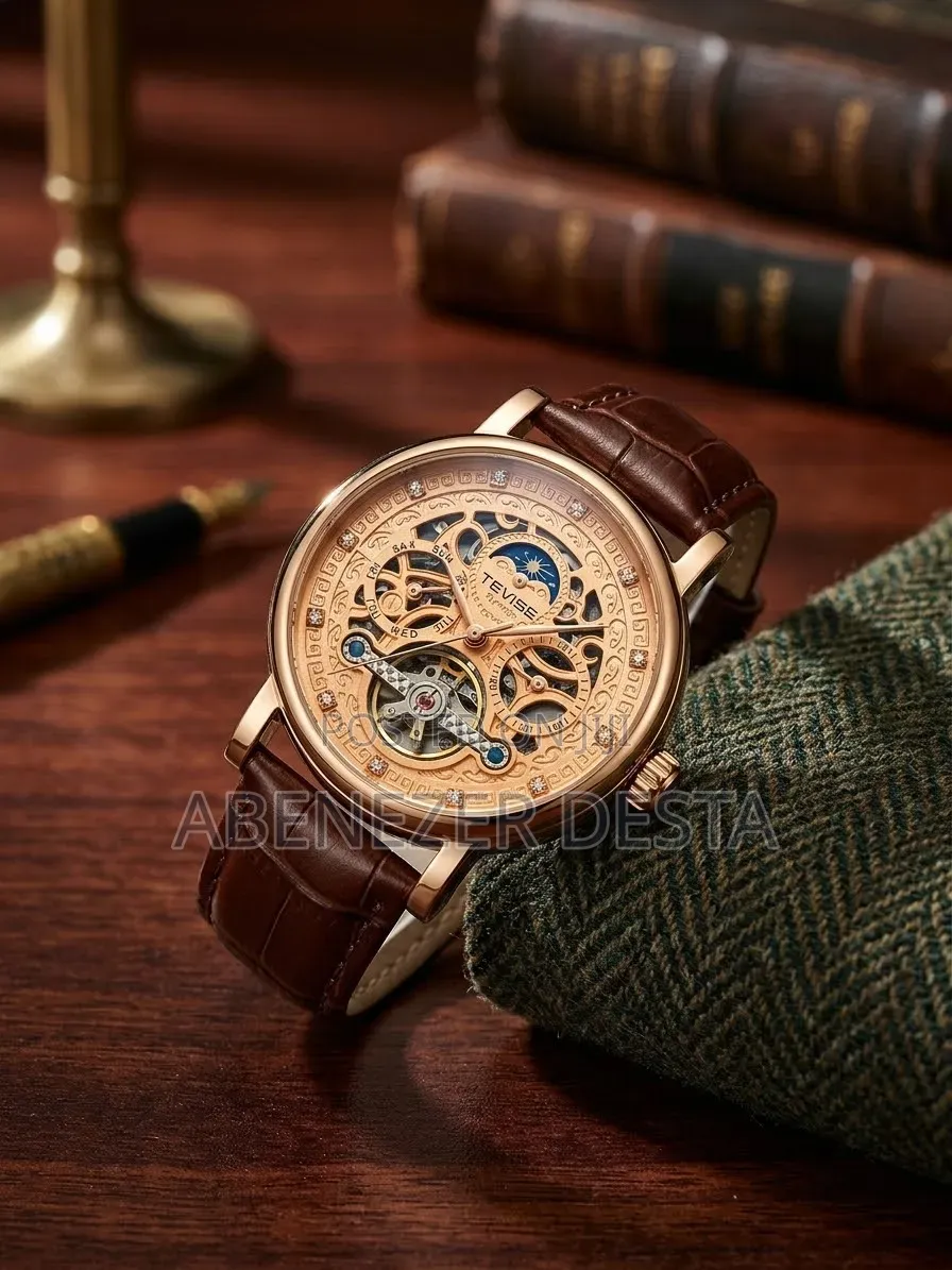 Tevise Automatic Mechanical Skeleton Watch (Model T867F / Tevise Oscar