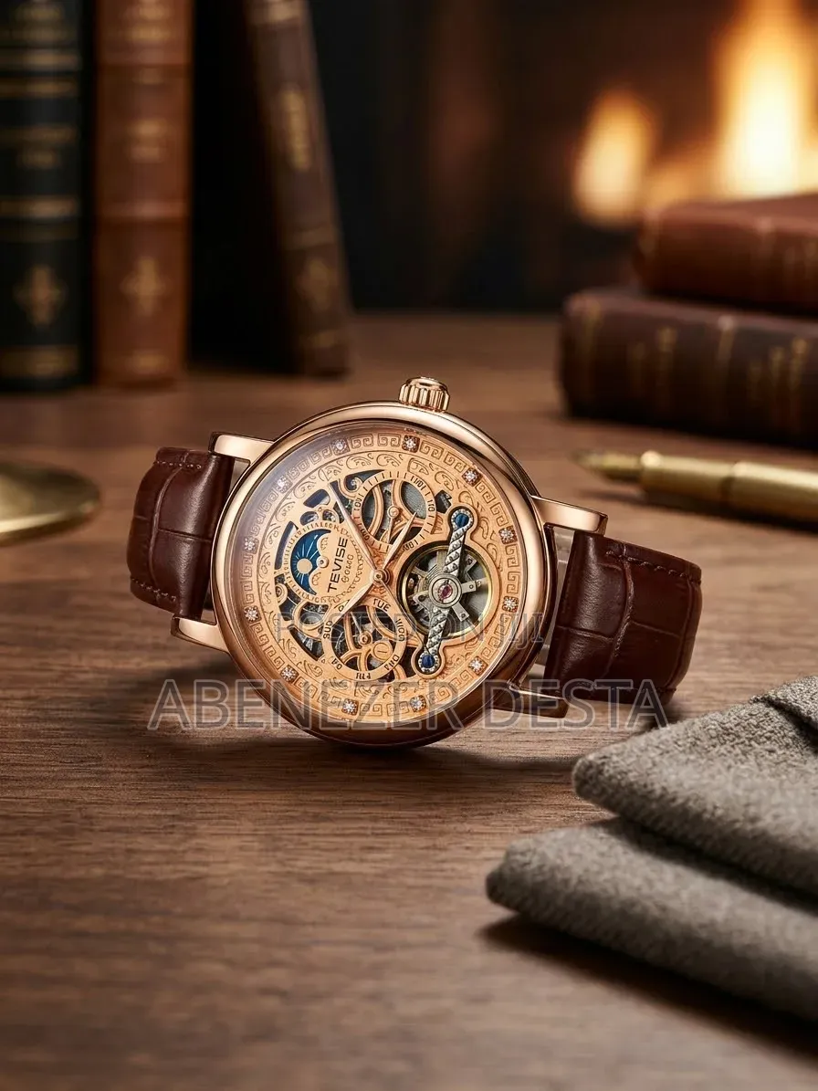 Tevise Automatic Mechanical Skeleton Watch (Model T867F / Tevise Oscar