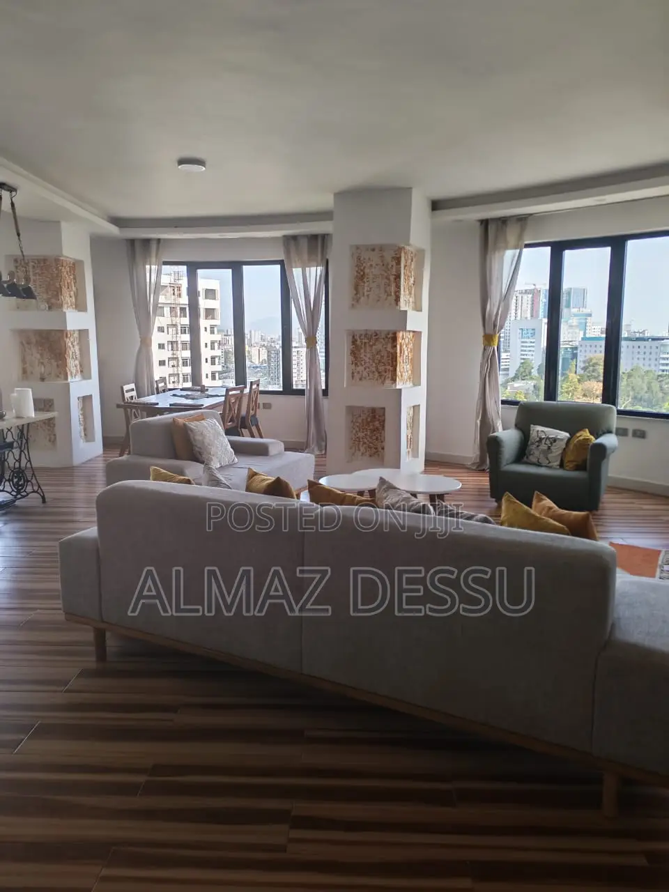Furnished 3bdrm Apartment in Kirkos for rent