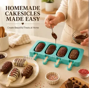 4 Cavities Brick Popsicles Mold