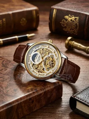 TEVISE T820 Series Men's Automatic Mechanical Skeleton Watch