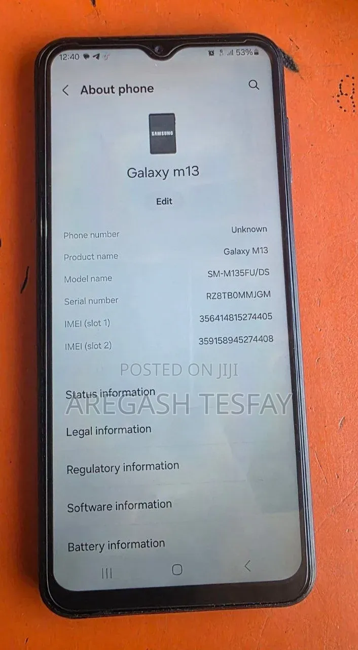 Samsung Galaxy M13 64 GB Black
