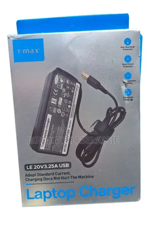 T-Max Lenovo 20v 3.25a 65w USB Square Yellow Port Charger