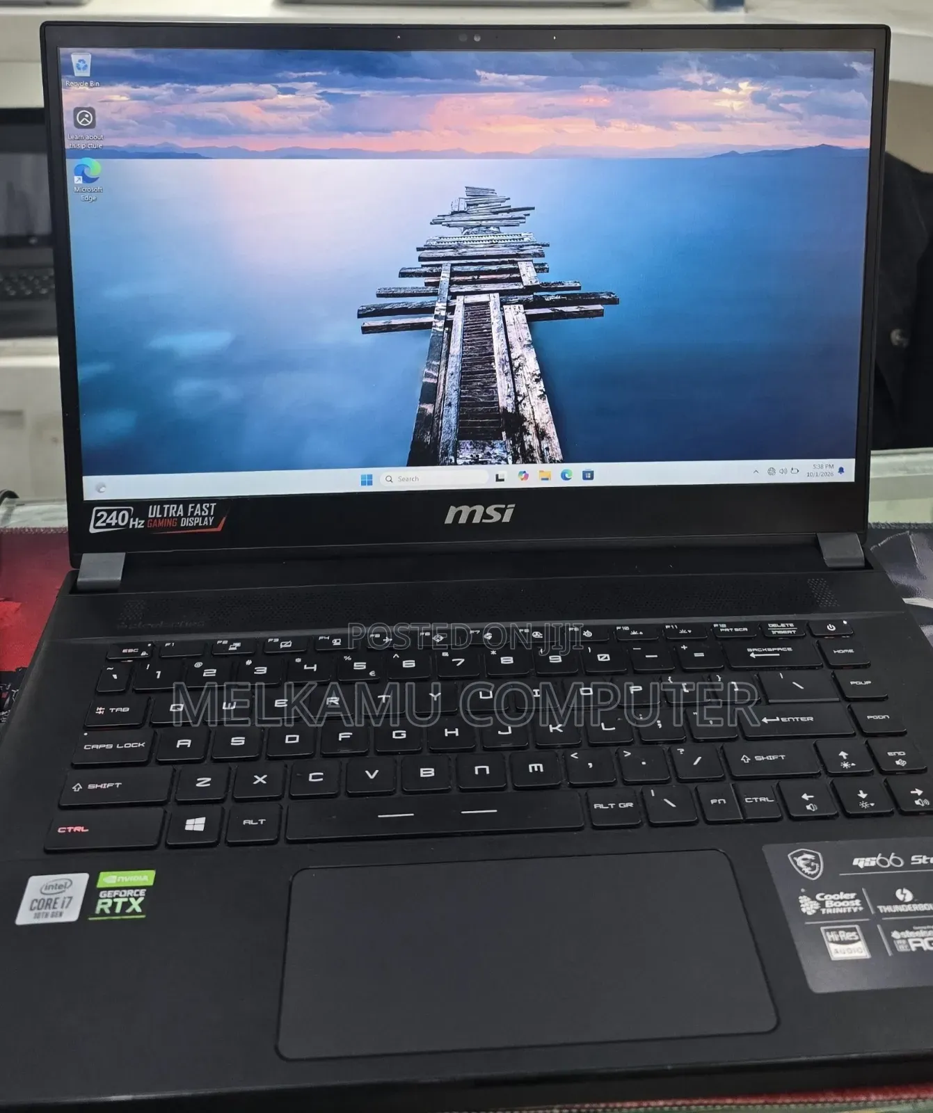 New Laptop MSI GF63 16GB Intel Core i7 SSD 512GB