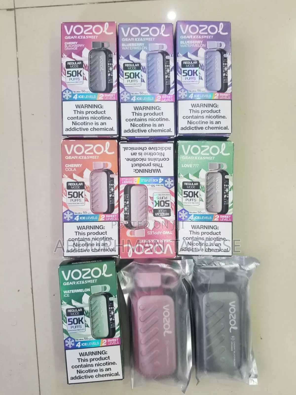 Vape 50k 50ml Nicotin and 20ml Nicotin